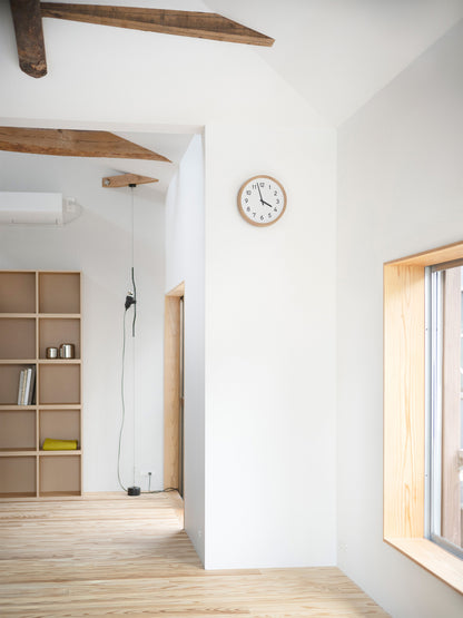 Lemnos basin number（ベイスン ナンバー）ナチュラル 壁掛け時計 PIL23-04 NT