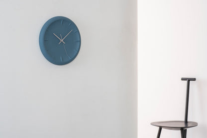 Lemnos RELIEF（レリーフ）ブルー 掛け時計 RF22-06 BL