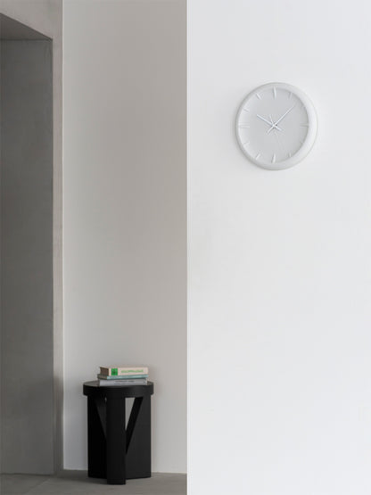 Lemnos RELIEF（レリーフ）ホワイト 掛け時計 RF22-06 WH