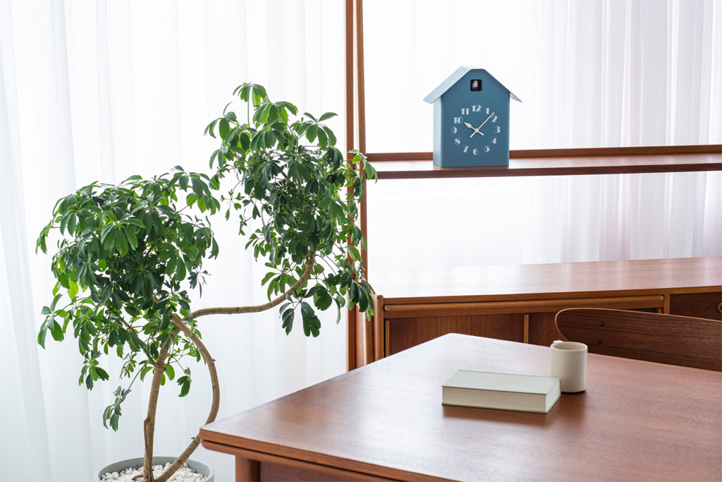 Lemnos Dachs Cuckoo（ダックス カッコー）カッコー時計 ブルー 掛け置き兼用 RF20-03 BL