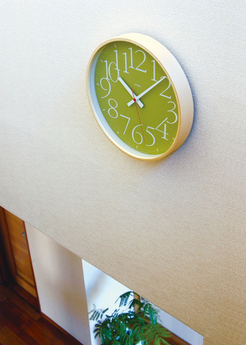 Lemnos AY clock RC（エーワイ クロック アールシー）ブラウン  掛け時計  AY14-10 BW