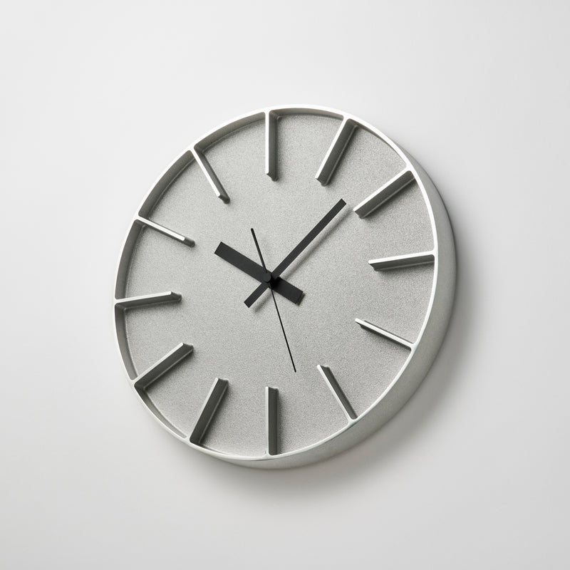 Lemnos Edge Clock（エッジ クロック）アルミニウム 掛け時計 AZ24-08 AL