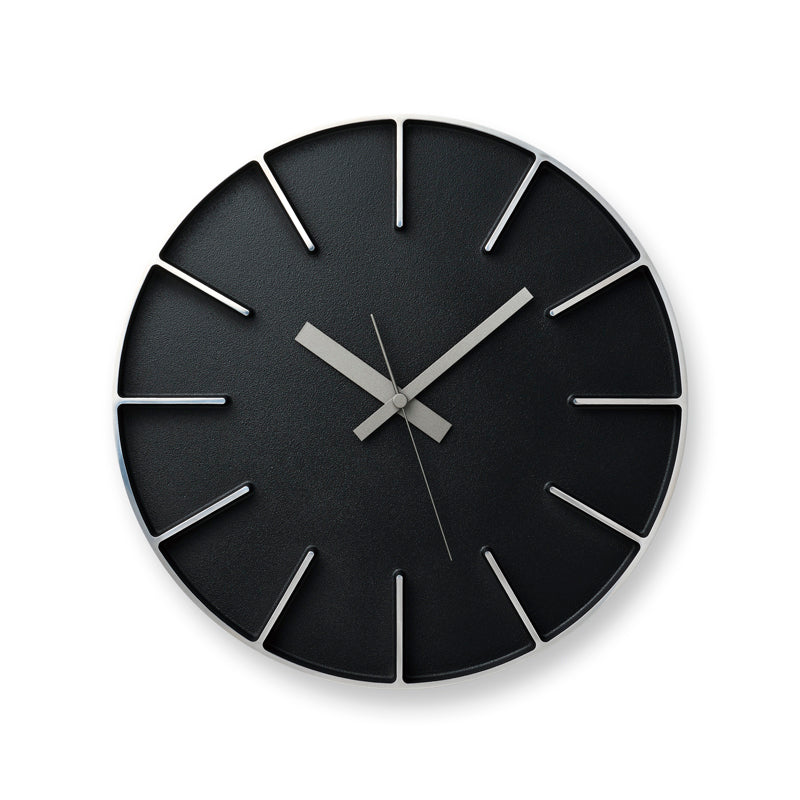 Lemnos Edge Clock（エッジ クロック）ブラック 掛け時計 AZ24-08 BK