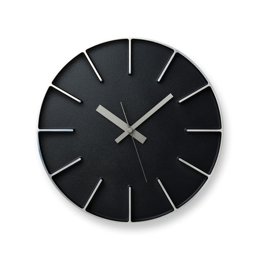 Lemnos Edge Clock（エッジ クロック）ブラック 掛け時計 AZ24-08 BK