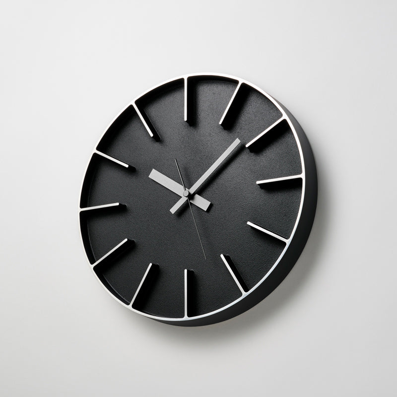 Lemnos Edge Clock（エッジ クロック）ブラック 掛け時計 AZ24-08 BK