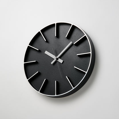 Lemnos Edge Clock（エッジ クロック）ブラック 掛け時計 AZ24-08 BK