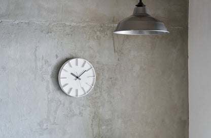 Lemnos Edge Clock（エッジ クロック）ホワイト 掛け時計 AZ24-08 WH