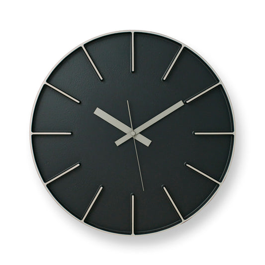 Lemnos Edge Clock（エッジ クロック）ブラック 掛け時計 AZ-0115 BK