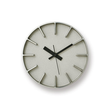 Lemnos Edge Clock（エッジ クロック）アルミニウム 掛け置き兼用 AZ-0116 AL