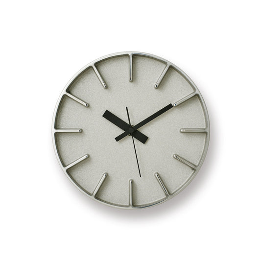 Lemnos Edge Clock（エッジ クロック）アルミニウム 掛け置き兼用 AZ-0116 AL