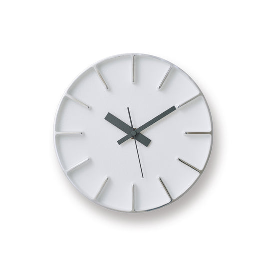 Lemnos Edge Clock（エッジ クロック）ホワイト 掛け置き兼用 AZ-0116 WH