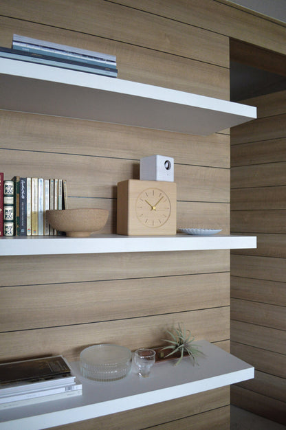 Lemnos Cubist Cuckoo Clock（キュビスト カッコークロック）ナチュラル＋ホワイト 置き時計  GTS19-04 A