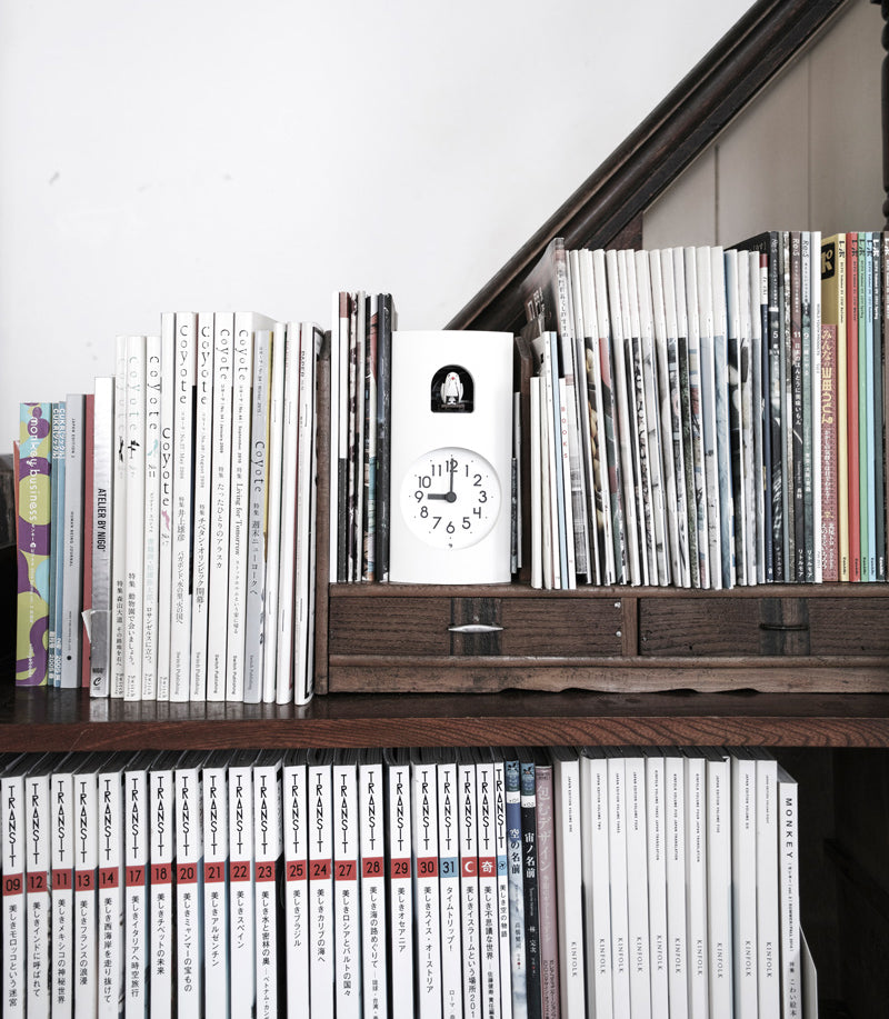 Lemnos Bockoo（ブックゥ） カッコー時計 ホワイト 掛け置き兼用 GF17-04 WH