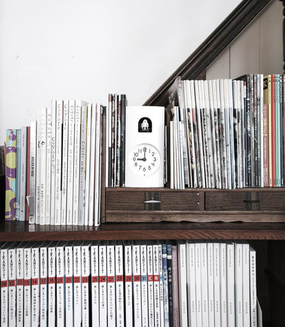 Lemnos Bockoo（ブックゥ） カッコー時計 ホワイト 掛け置き兼用 GF17-04 WH