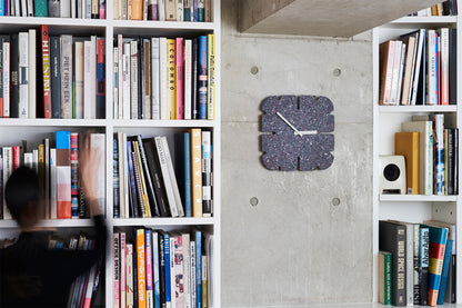 Lemnos PANECO CLOCK STONE（パネコ クロック ストーン）ミドル スリット四角 掛け時計  HIL22-11B MID