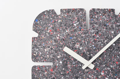 Lemnos PANECO CLOCK STONE（パネコ クロック ストーン）ミドル スリット四角 掛け時計  HIL22-11B MID