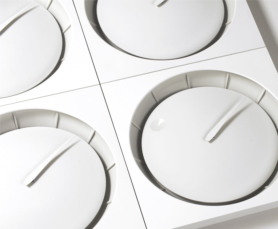 Lemnos HOLA（ホーラ）ホワイト/ブラック 掛け時計  HOLA