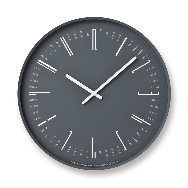 Lemnos Draw wall clock（ドロー ウォール クロック）ブラック 掛け時計 KK18-13 BK