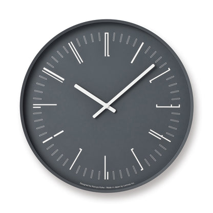 Lemnos Draw wall clock（ドロー ウォール クロック）ブラック 掛け時計 KK18-13 BK