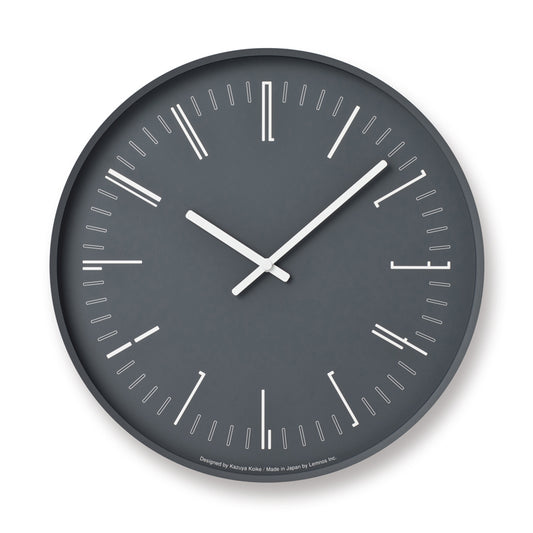Lemnos Draw wall clock（ドロー ウォール クロック）ブラック 掛け時計 KK18-13 BK