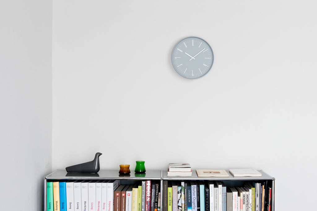 Lemnos Draw wall clock（ドロー ウォール クロック）グレー 掛け時計 KK18-13 GY