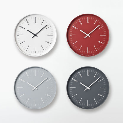 Lemnos Draw wall clock（ドロー ウォール クロック）レッド 掛け時計 KK18-13 RE