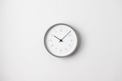 Lemnos NEUT wall clock（ニュート ウォール クロック）グレー 掛け時計 KK22-09 GY