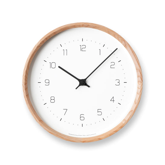 Lemnos NEUT wall clock（ニュート ウォール クロック）ナチュラル 掛け時計 KK22-09 NT