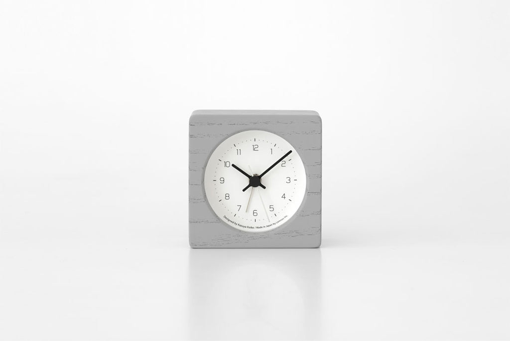 Lemnos NEUT alarm clock（ニュート アラーム クロック）グレー 置き時計 KK24-09 GY