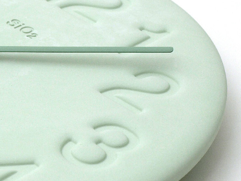 Lemnos 珪藻土の時計 グリーン 掛け時計 LC11-08 GN