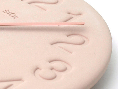 Lemnos 珪藻土の時計 ピンク 掛け時計 LC11-08 PK