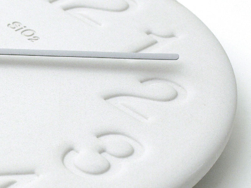 Lemnos 珪藻土の時計 ホワイト 掛け時計 LC11-08 WH