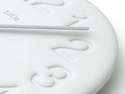 Lemnos 珪藻土の時計 ホワイト 掛け時計 LC11-08 WH