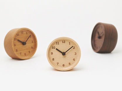 Lemnos MUKU desk clock（ムク デスク クロック）ブナ  置き時計  LC12-05 BN