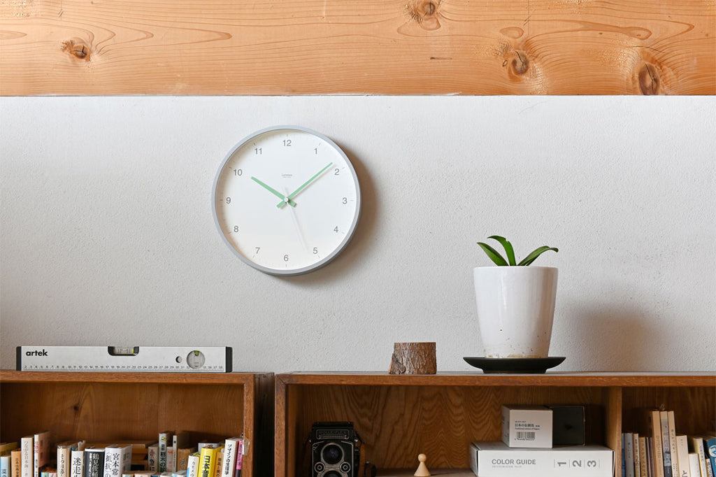 Lemnos BROTE（ブローテ）ホワイト 壁掛け時計 LC24-04 WH