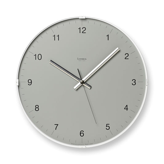 Lemnos Biome clock（バイオーム クロック）グレー 壁掛け時計 LC24-16GY