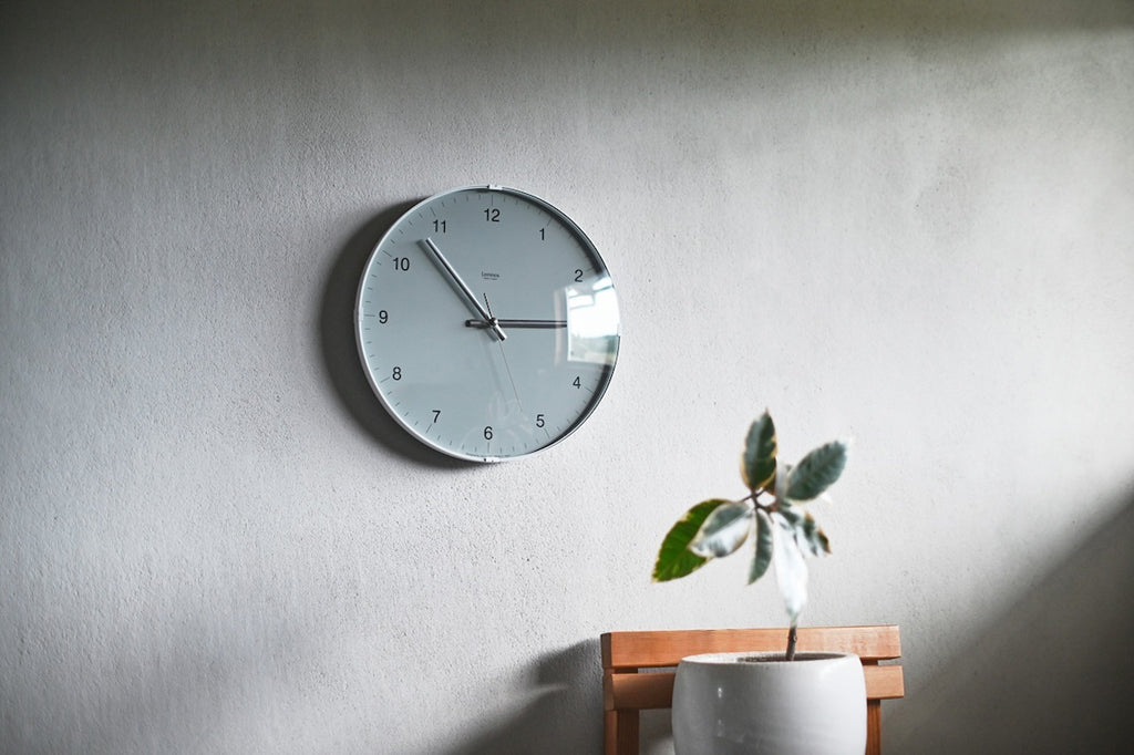 Lemnos Biome clock（バイオーム クロック）グレー 壁掛け時計 LC24-16GY