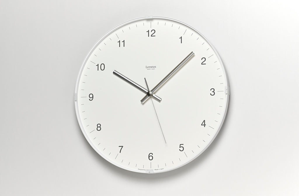 Lemnos Biome clock（バイオーム クロック）ホワイト 壁掛け時計 LC24-16WH