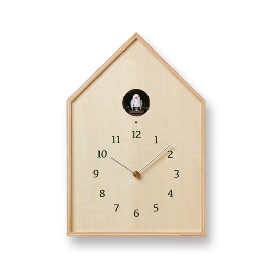 Lemnos Birdhouse Clock（バードハウス クロック）カッコー時計 ナチュラル 掛け置き兼用  NY16-12 NT