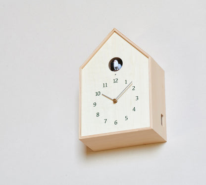 Lemnos Birdhouse Clock（バードハウス クロック）カッコー時計 ナチュラル 掛け置き兼用  NY16-12 NT