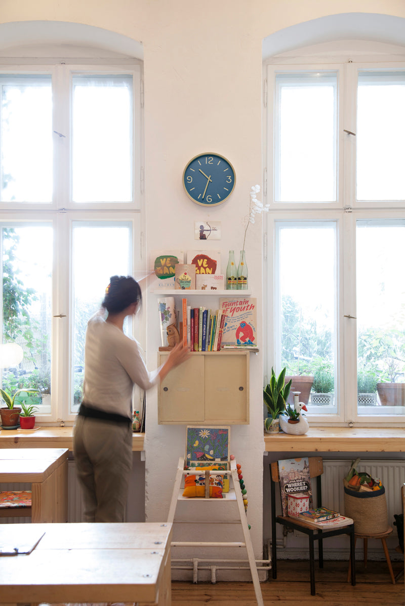 Lemnos THOMSON PAPER（トムソン ペーパー）インディゴ 掛け時計 NY18-15 BL