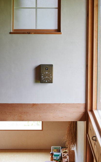 Lemnos CUCU（クク）カッコー時計 チャコール 掛け置き兼用  NY25-08 CHA