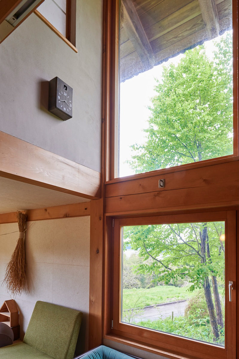 Lemnos CUCU（クク）カッコー時計 チャコール 掛け置き兼用  NY25-08 CHA