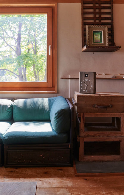 Lemnos CUCU（クク）カッコー時計 チャコール 掛け置き兼用  NY25-08 CHA