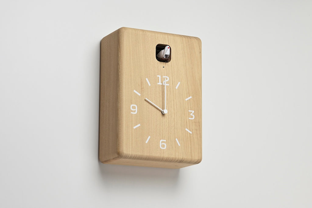 Lemnos CUCU（クク）カッコー時計 ナチュラル 掛け置き兼用  NY25-08 NT