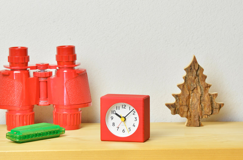 Lemnos farbe（ファルベ）レッド 置き時計 PA18-02 RE