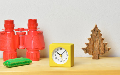 Lemnos farbe（ファルベ）イエロー 置き時計 PA18-02 YE