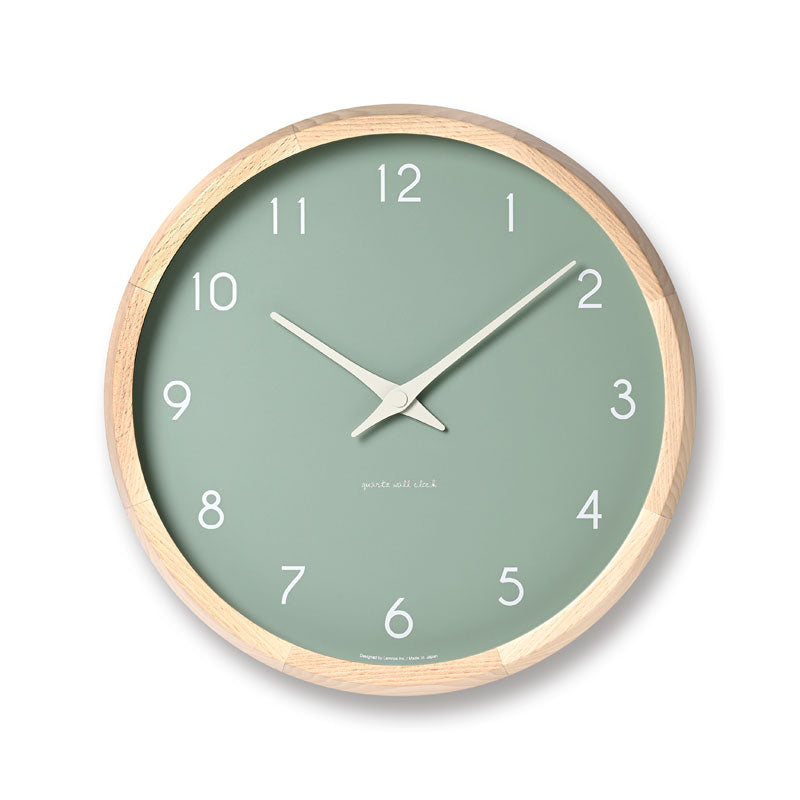 Lemnos Campagne couleur（カンパーニュ クルール）グリーン 掛け時計  PC24-03 GN