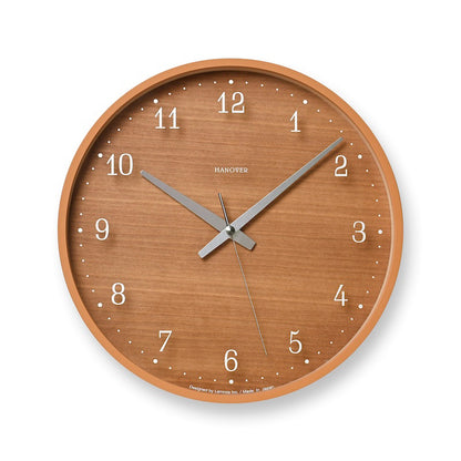 Lemnos Brownie（ブラウニー）ミドルブラウン 掛け時計  PC25-12W MBW