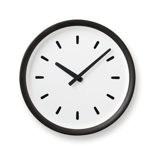 Lemnos basin line（ベイスン ライン）ブラック 壁掛け時計 PIL23-05 BK